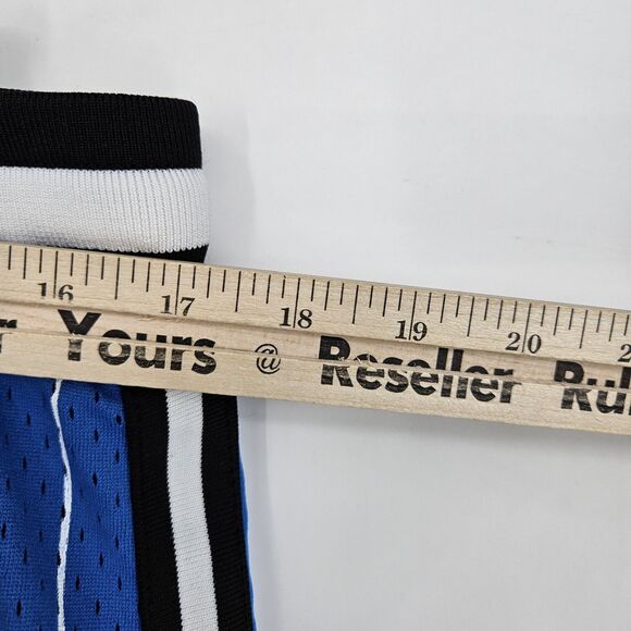 Bascom Projects‎ Shorts Mens Large 1993 XXV Basketball White Blue Pin Stripe - Picture 4 of 13